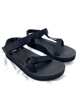 Teva Original Universal Sandals Black Strappy Hiking Womens Size 8